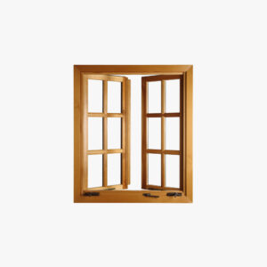 Double Glazing Glass Aluminum Wood Window