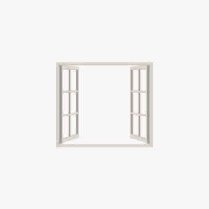 White Opened Window